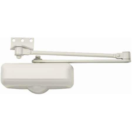 Tell Tell Manufacturing DC100082 Residential Grade 3 Closer Ivory Home Door Closer With Hold-Open 574467